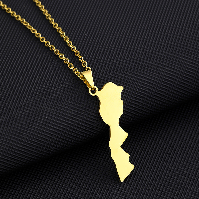 Map Necklace