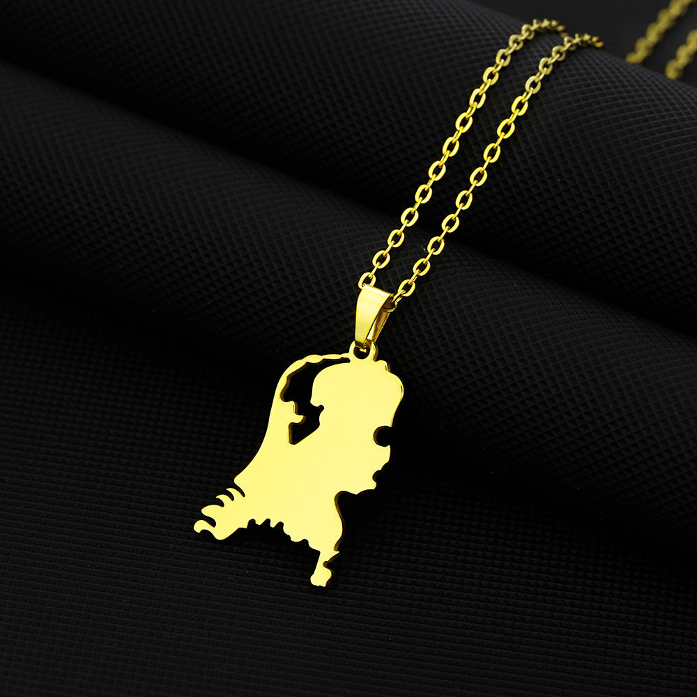 Map Necklace