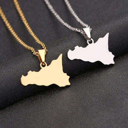 Map Necklace