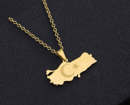 Map Necklace