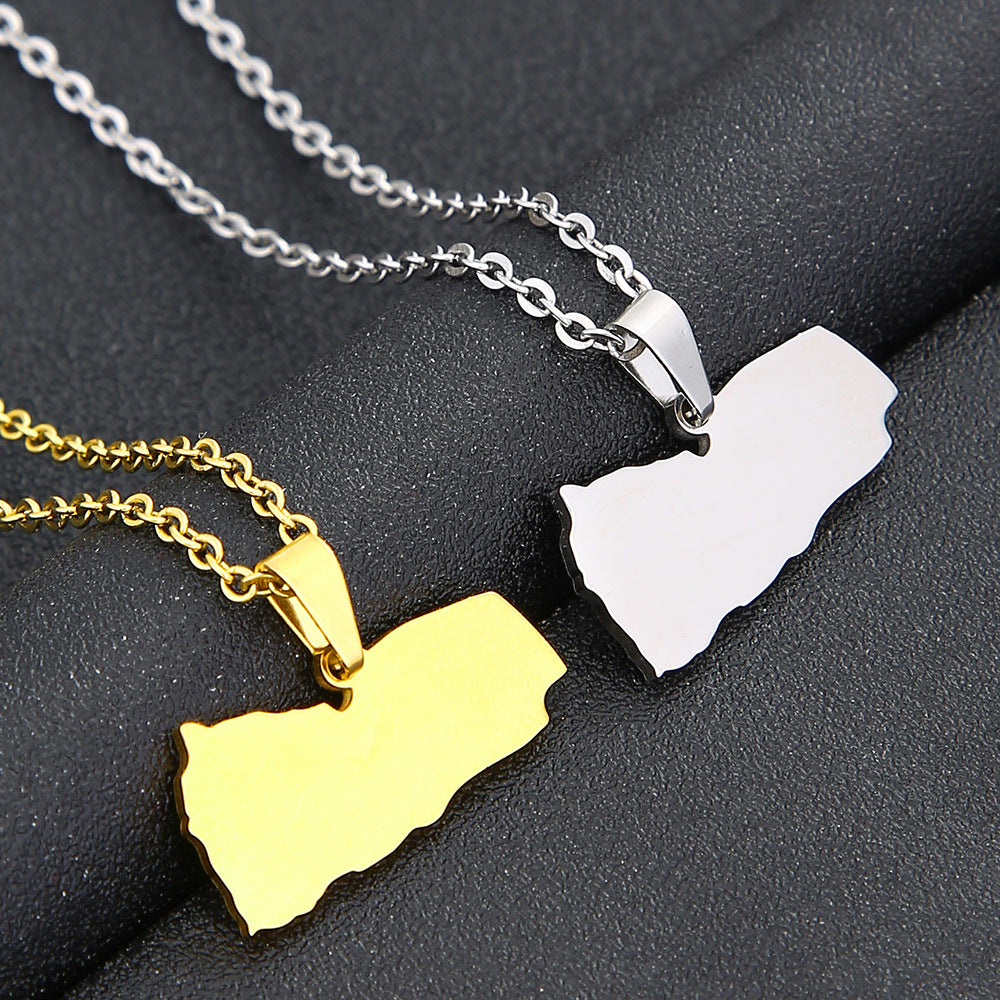 Map Necklace